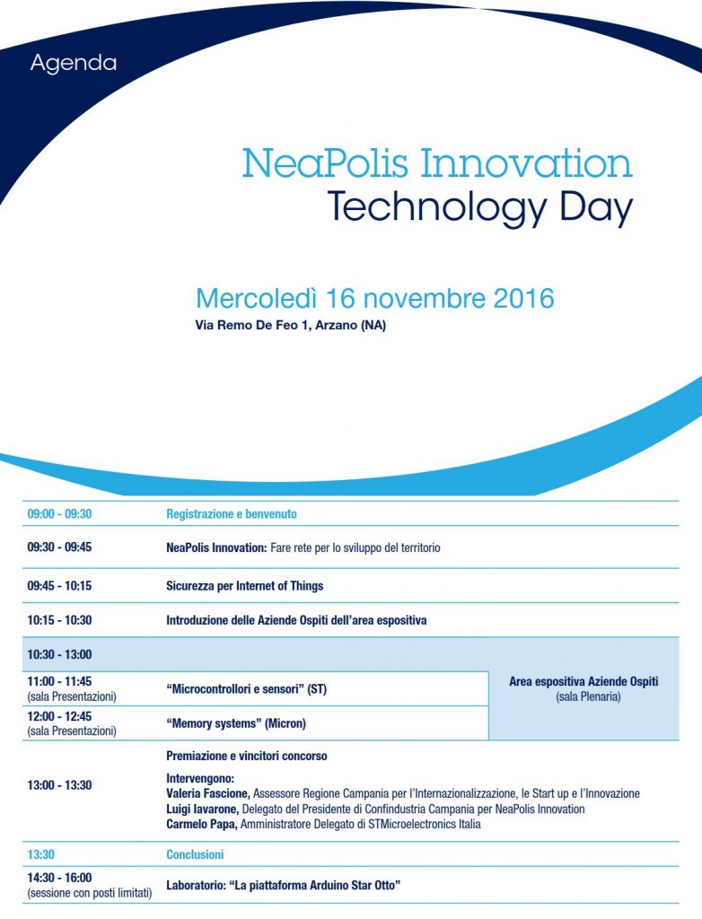 NeaPolis Innovation 2016 Agenda