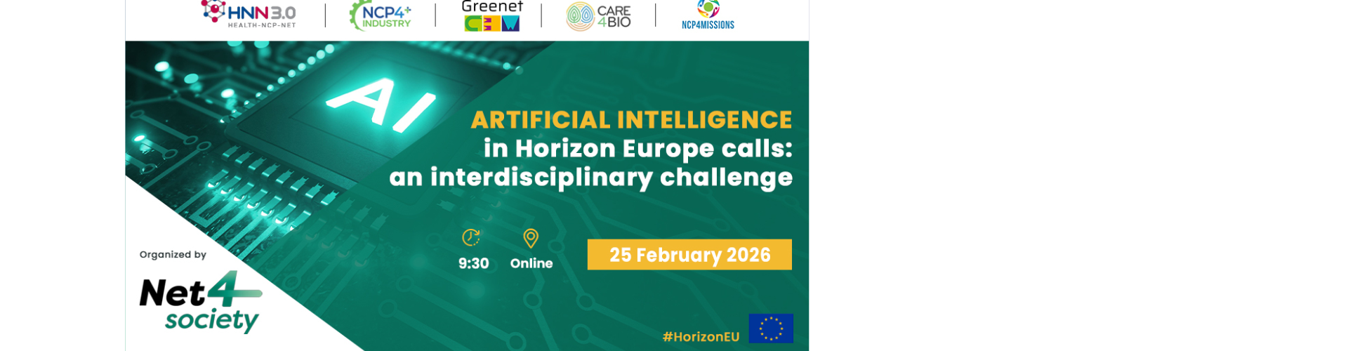 Brokerage event su IA e collaborazione interdisciplinare nelle call Horizon Europe