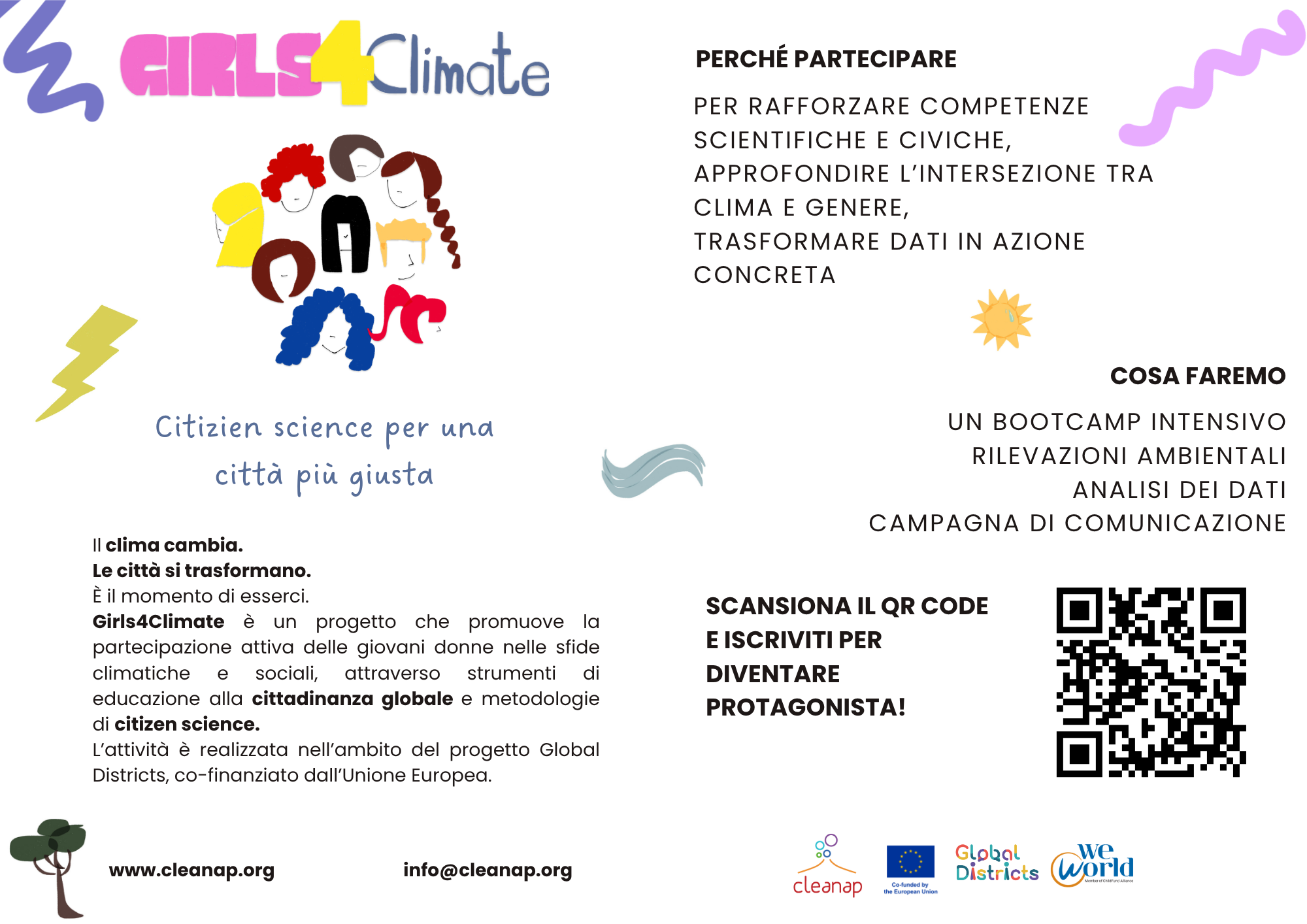 Girls4Climate: a Napoli citizen science e partecipazione femminile per affrontare la crisi climatica